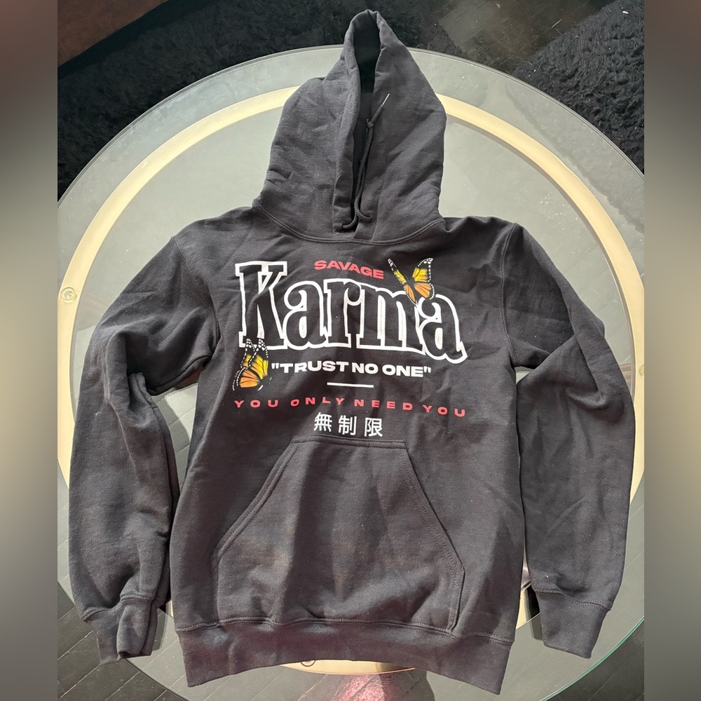 Black Karma x Savage Hoodie Men XS